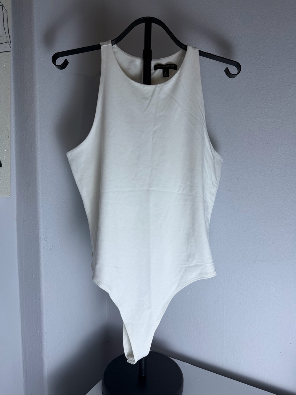 Banana Republic Cream High-Neck Sleeveless Bodysuit